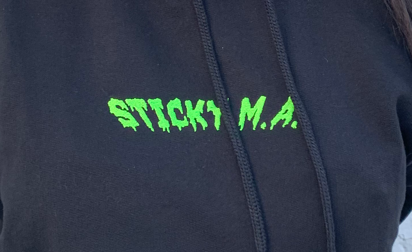 Hoodie Bordada Black